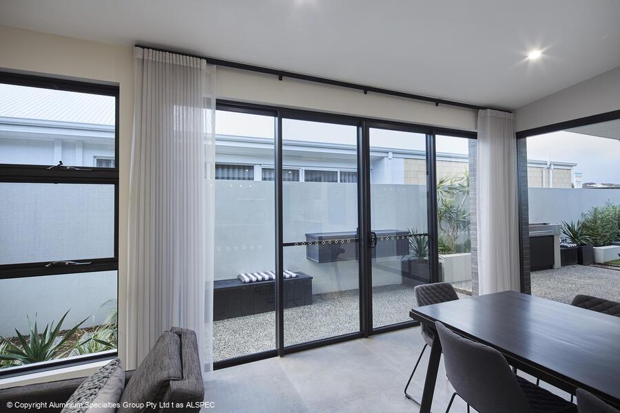 Sliding Door H2100 x W2800 Four Panel Centre Opening